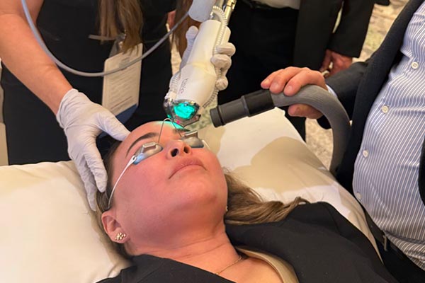 Halo TriBrid treatment performed on female patient face